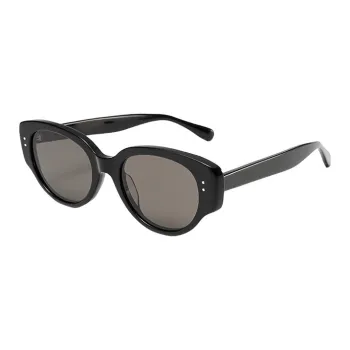 YUZHAOLIN Plate Frame Metal Oval Sunglasses Unisex