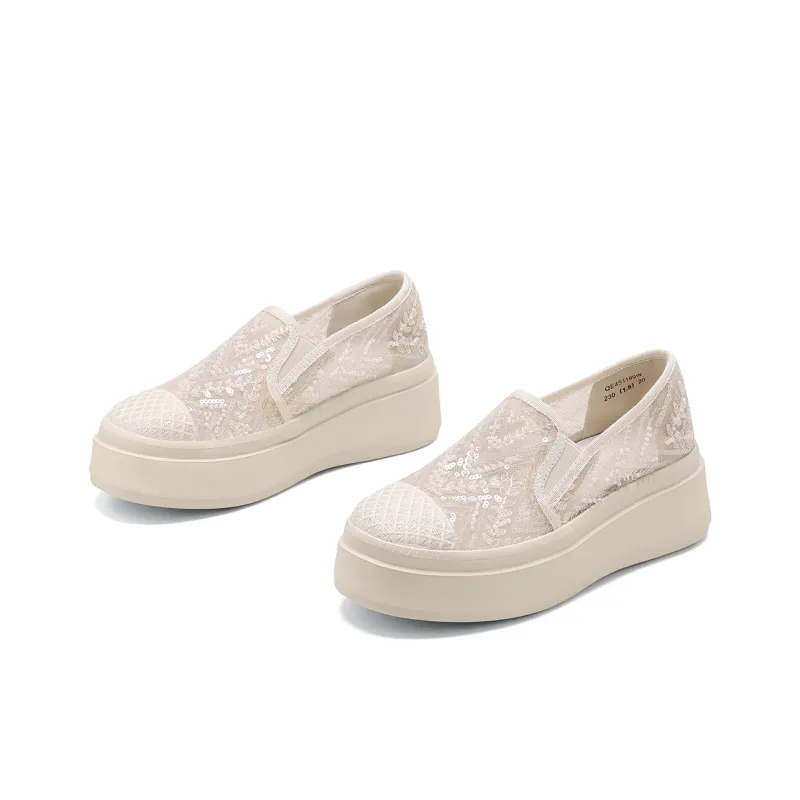 C°BANNER Breathable Height Increase Low Top Casual Shoes Women's-2