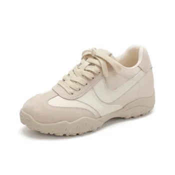 JOSINY Cushioning, Wear Resistant Low Top Casual Shoes Women's Ecru