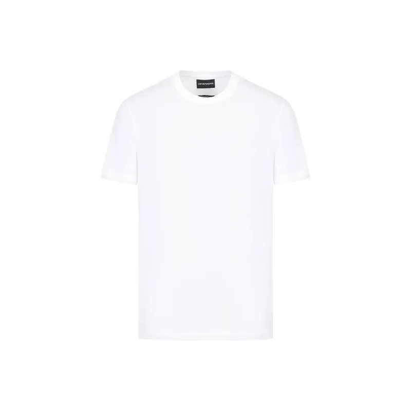 EMPORIO ARMANI Jersey T shirt With Jacquard Logo-0