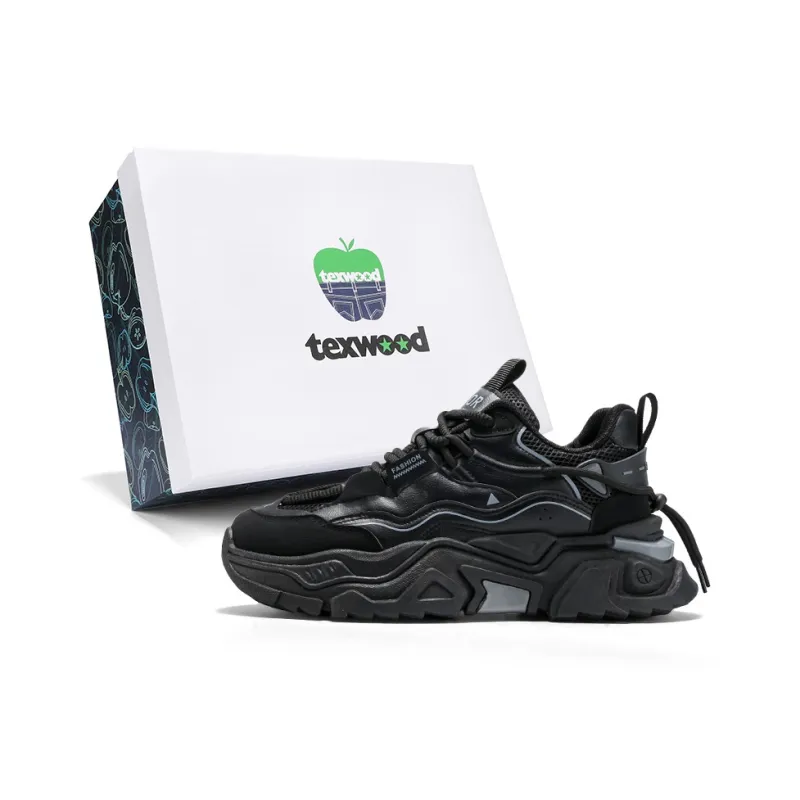 TEXWOOD Non slip Support Low Top Chunky Sneakers Men's-5