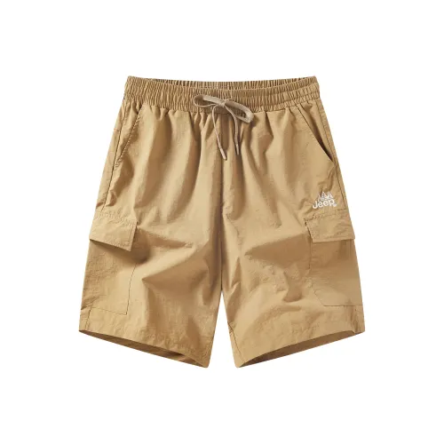 Jeep Cargo Shorts Men Logo