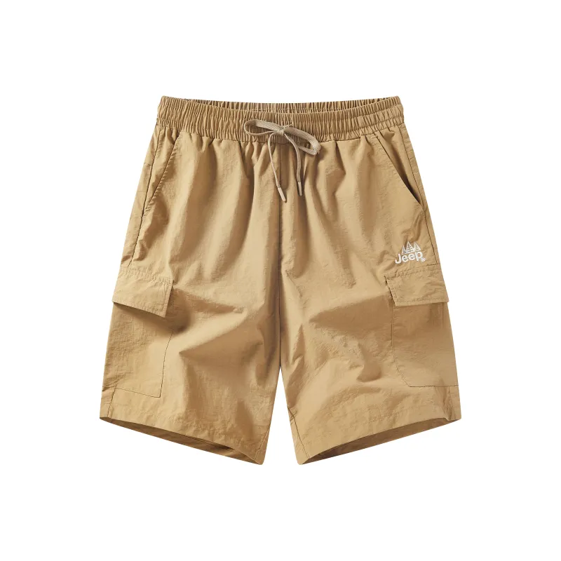 Jeep Cargo Shorts Men Khaki-0