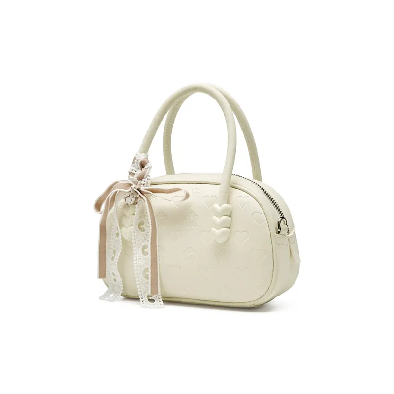 JOSINY Synthetic Leather Shoulder Bag, Crossbody Bag, Handbag Women's Ecru/Nude Pink/Light Yellow-4