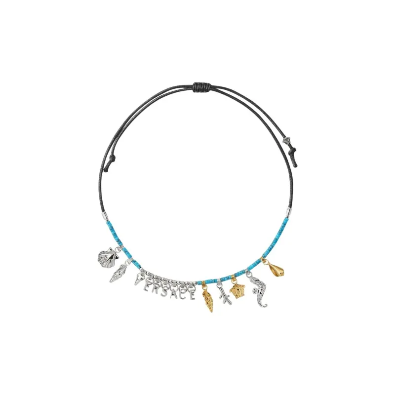 VERSACE Metal Necklaces Women's Silver-1