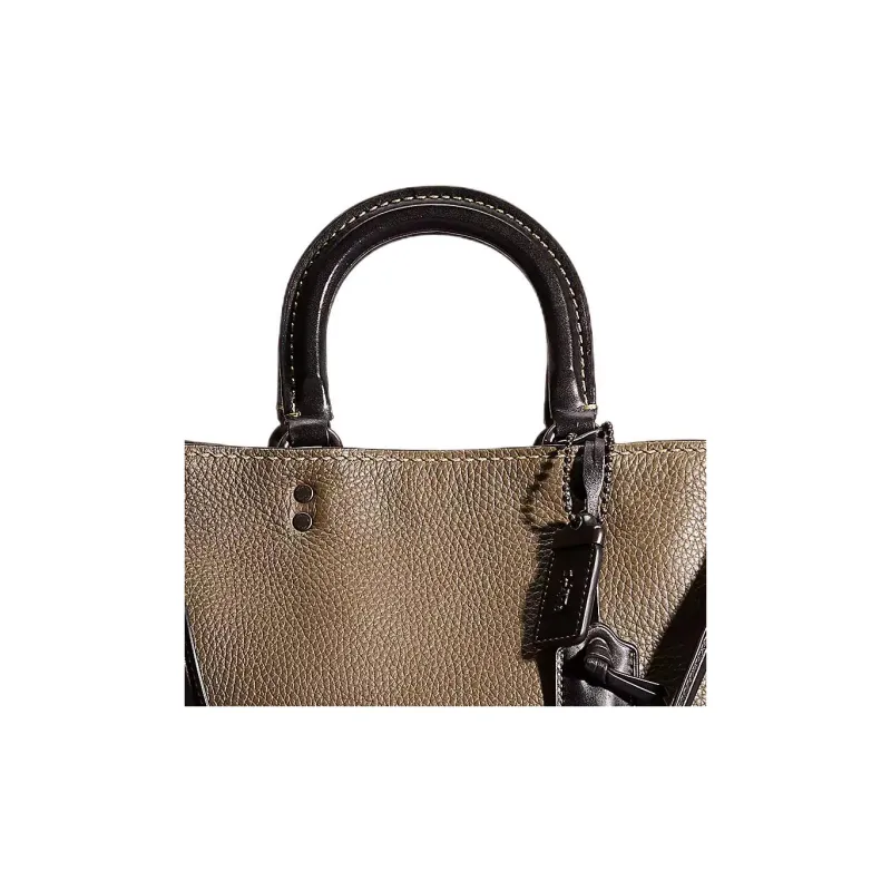 COACH Rogue Leather Handbag Shoulder Bag Large Size Women's Olive Green-2