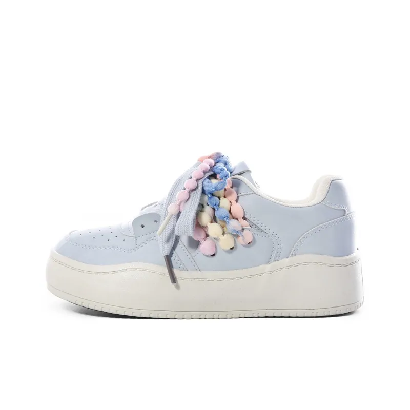 Ordifen Low Top Skateboard Shoes Women's Light Blue-0