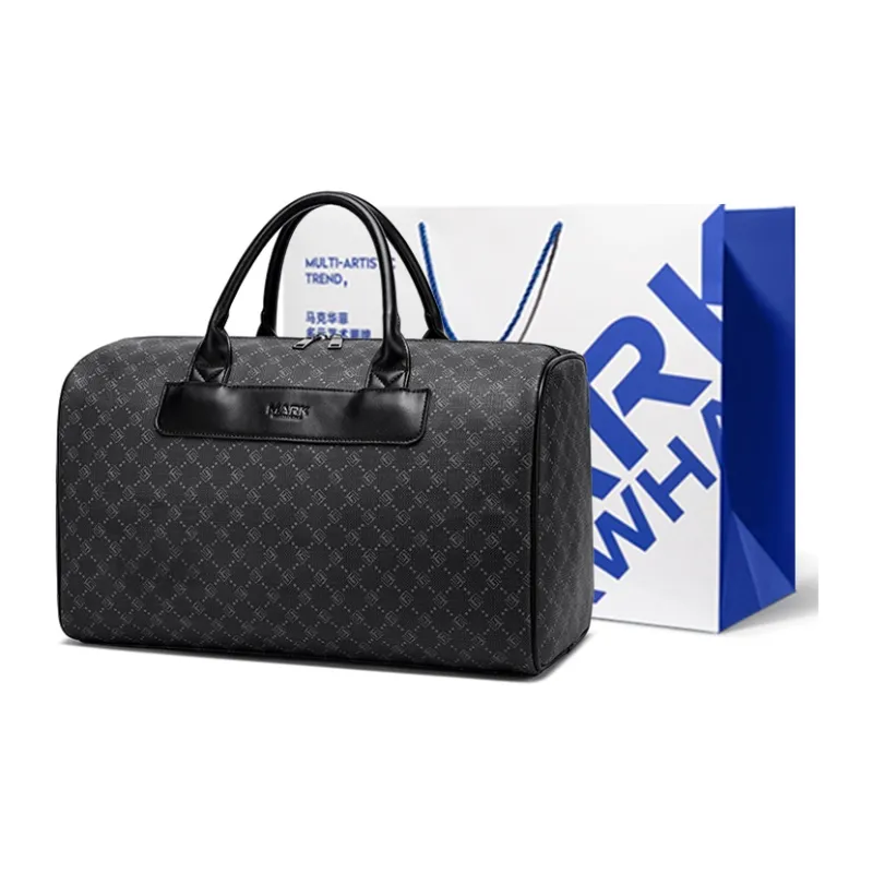 FAIRWHALE PU Travel Bag Handbag Travel Bag Unisex Lead Coffee-8
