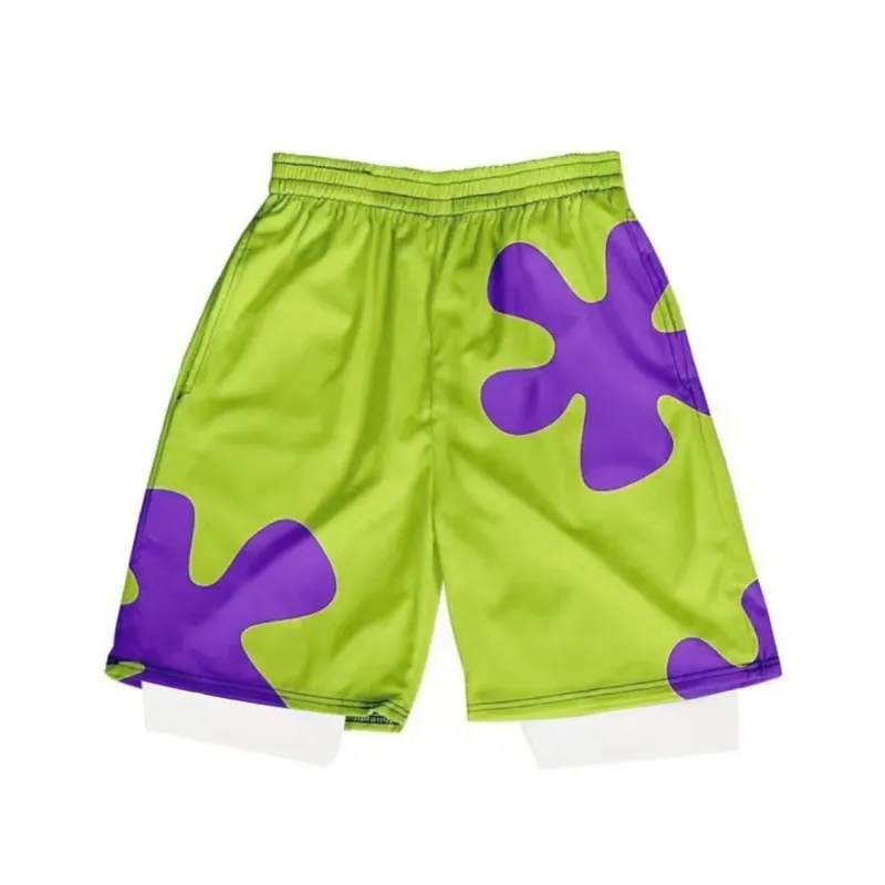 SZSX Casual Shorts Unisex Green-2