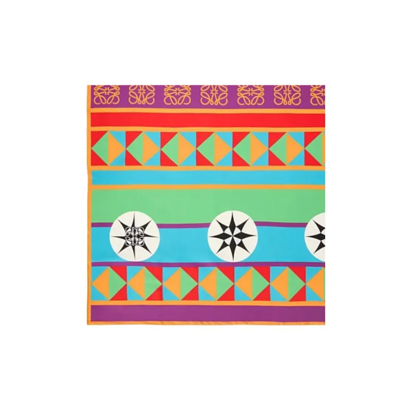 LOEWE Mulberry Silk Scarves Women's Multicolor-2