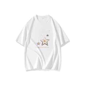 FAIRWHALE Drop Shoulder Sleeve T Shirt Women's