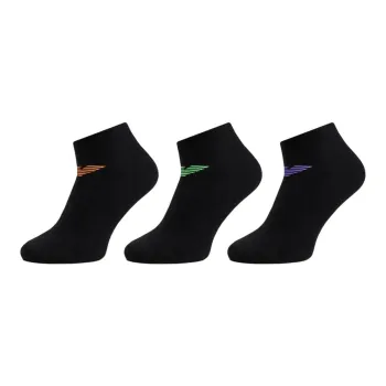 EMPORIO ARMANI Ankle Socks Unisex 3 Pack Black