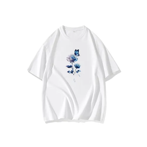 FAIRWHALE Drop Shoulder Sleeve T Shirt Women's