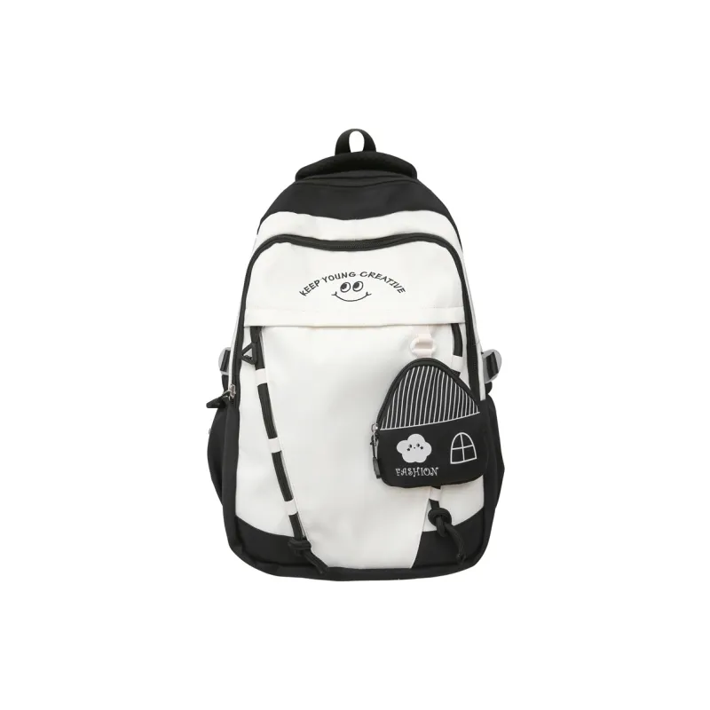 Yalu Nylon Backpack Unisex Multicolor-12