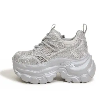 Milan Love Song Shock Absorbers With Slip Resistant And Abrasion Resistant Properties Low Top Chunky Sneakers Women's