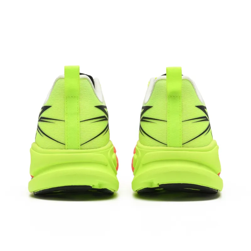 A.KNACKFUSS Low Top Running Shoes Unisex Neon Orange Chasing The Wind-3