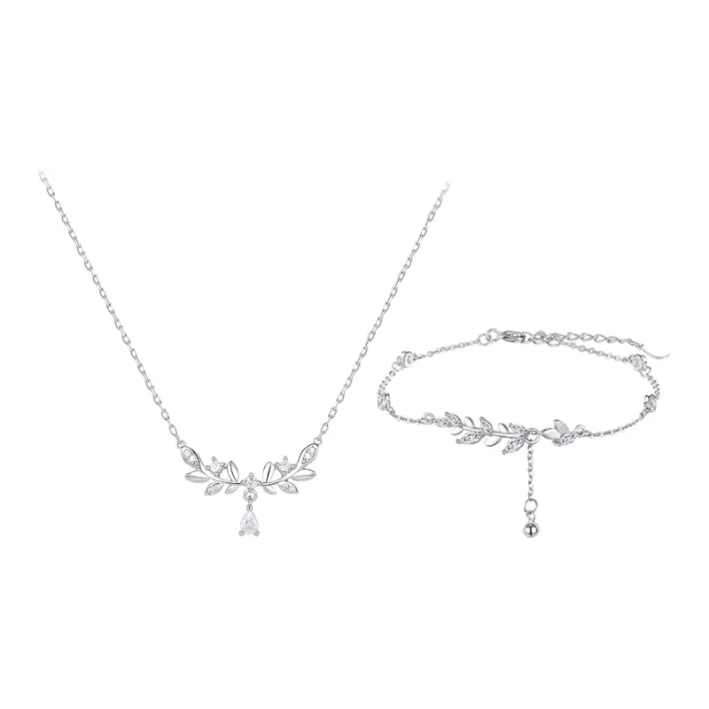 CHINA GOLD S999 Fine Silver Necklaces Women's-3
