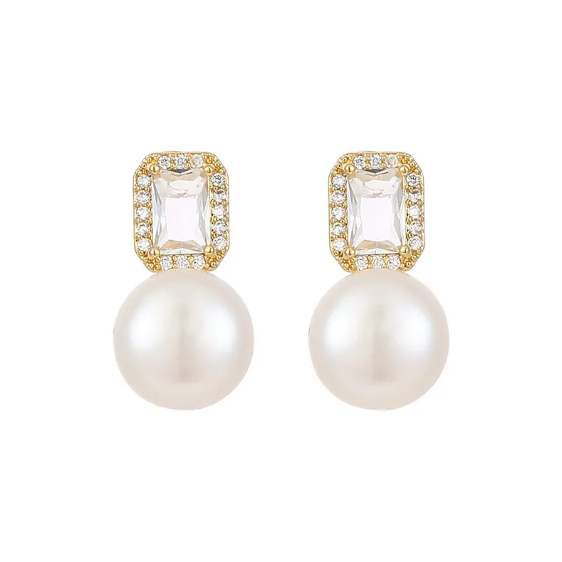 VIOLET S925 Silver Stud Earrings Women's-0