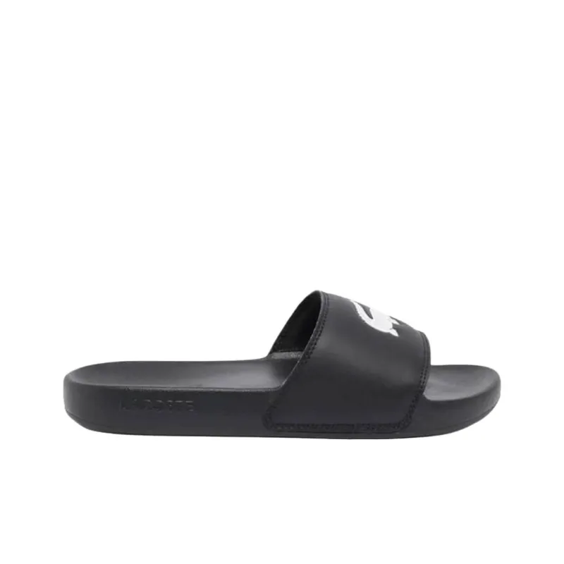 LACOSTE Serve Abrasion Resistant Slide Slippers Women's Black-1