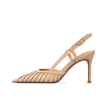 Lan Miao Slim Heel High Heels 8CM Women's Nude