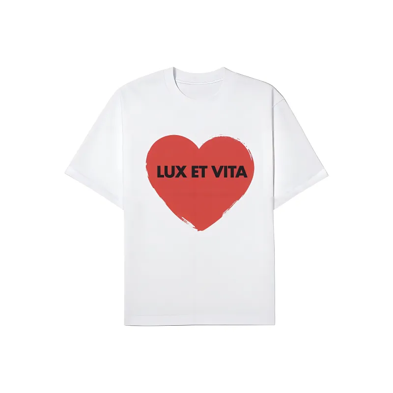 LUX ET VITA T Shirts Unisex White-0