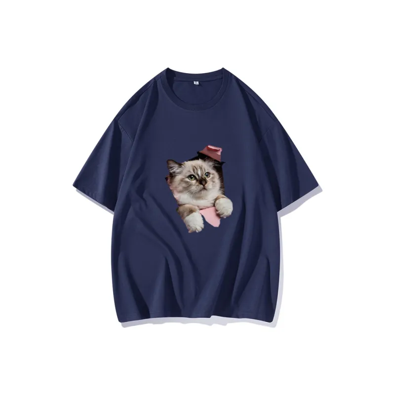 FAIRWHALE Drop Shoulder Sleeve T Shirt Women's-9