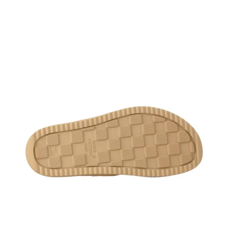 LOUIS VUITTON Oasis Slide Slippers Men's Beige-4