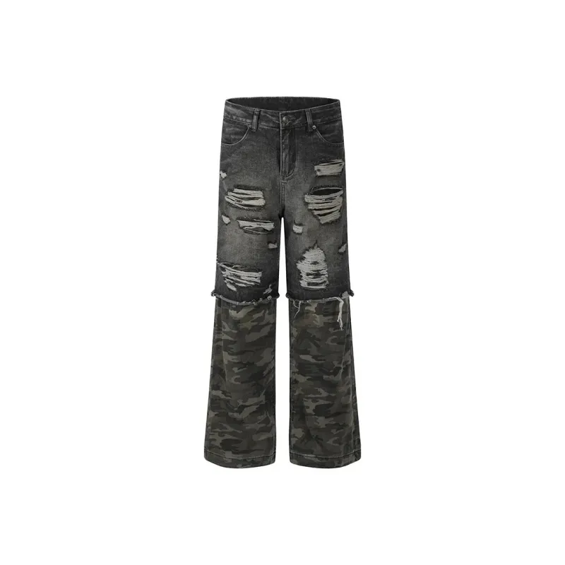 KIRHNE Jeans Unisex Camouflage-5