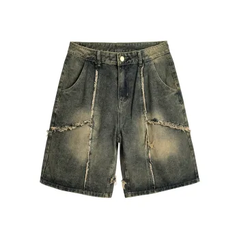 MIIOW Denim Shorts Unisex Nano Yellow