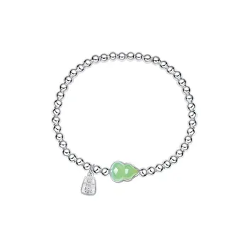 Asia Star Hetian Jade Bracelets Pale Greenish White Jade Women's