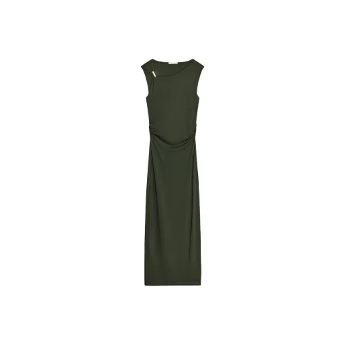 ZARA Sleeveless Dresses Women's Medium Green