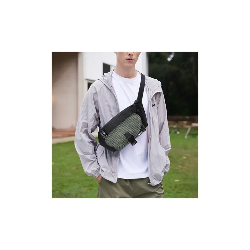 SEPTWOLVES Fabric Fanny Pack Trumpets Unisex Army Green-5