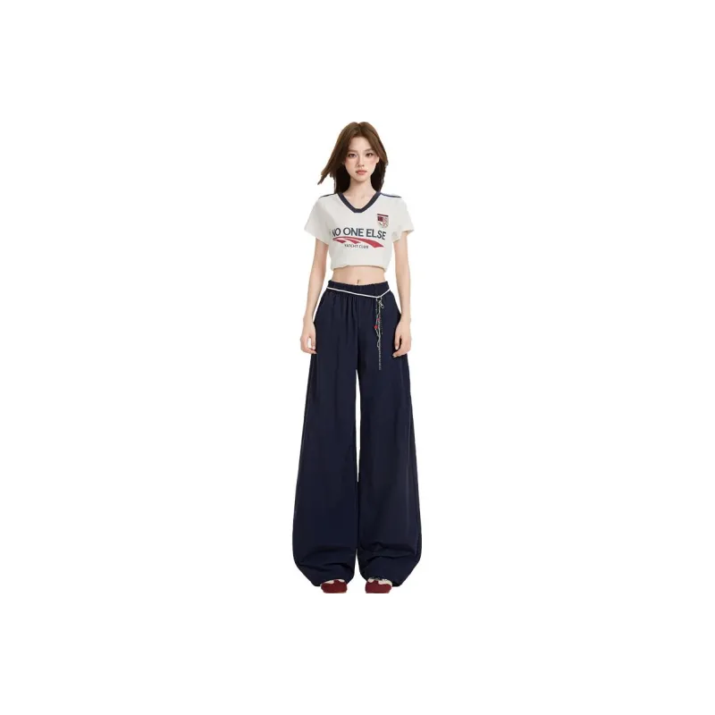 YINLEI Cargo Pants Women's Navy Blue-0