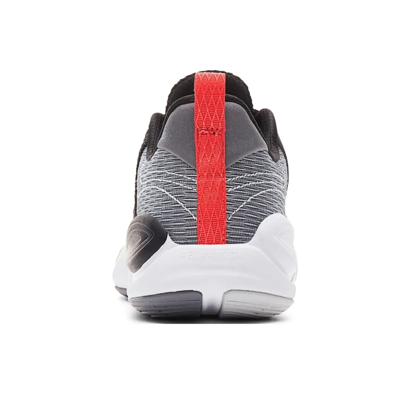 PEAK Shock Absorbers Slip Resistant Breathable Low Top Basketball Shoes Men's Medium Gray Black-4