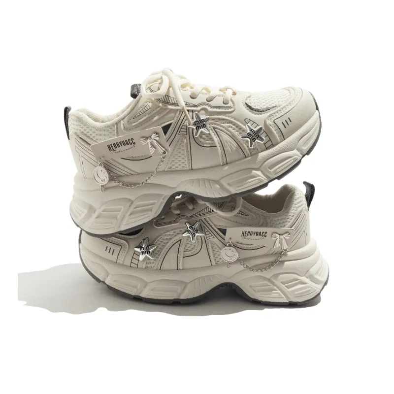 BEIER Breathable And Lightweight Low Top Chunky Sneakers Women's-27