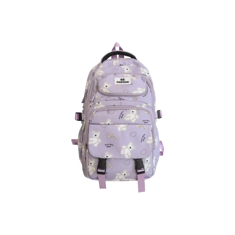 Yalu Nylon Backpack Regular Unisex Multicolor-9
