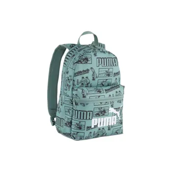 PUMA PhaseAOP Recycled Material Backpack Trumpets Kids' Green Moon
