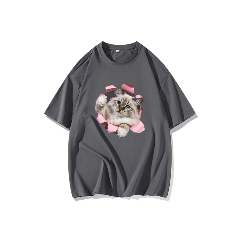 FAIRWHALE Drop Shoulder Sleeve T Shirt Women's-8