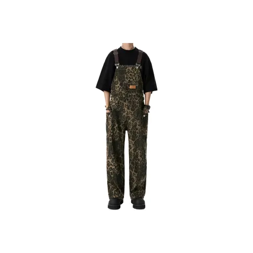 FA2LO Overalls Unisex Leopard Print