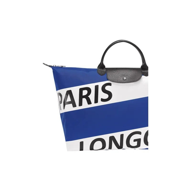 LONGCHAMP Le Pliage Canvas Handbag Tubas Unisex Blue, White, Multicolor-4