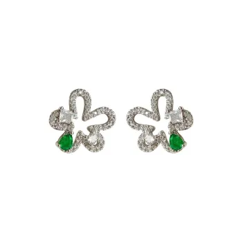 Happy Tide S925 Silver Stud Earrings Women's