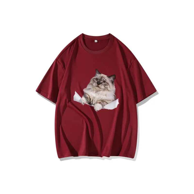 FAIRWHALE Drop Shoulder Sleeve T Shirt Women's-6