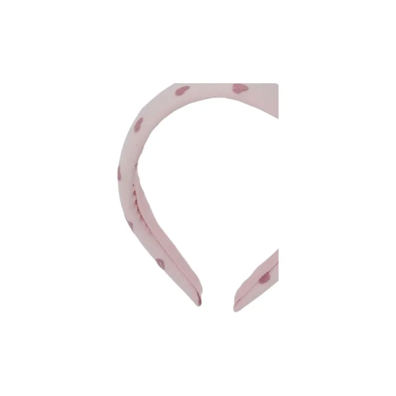 MOSCHINO Cotton, Polyamide, Polyester, Metallized Fiber Headbands Kids' Pink-1