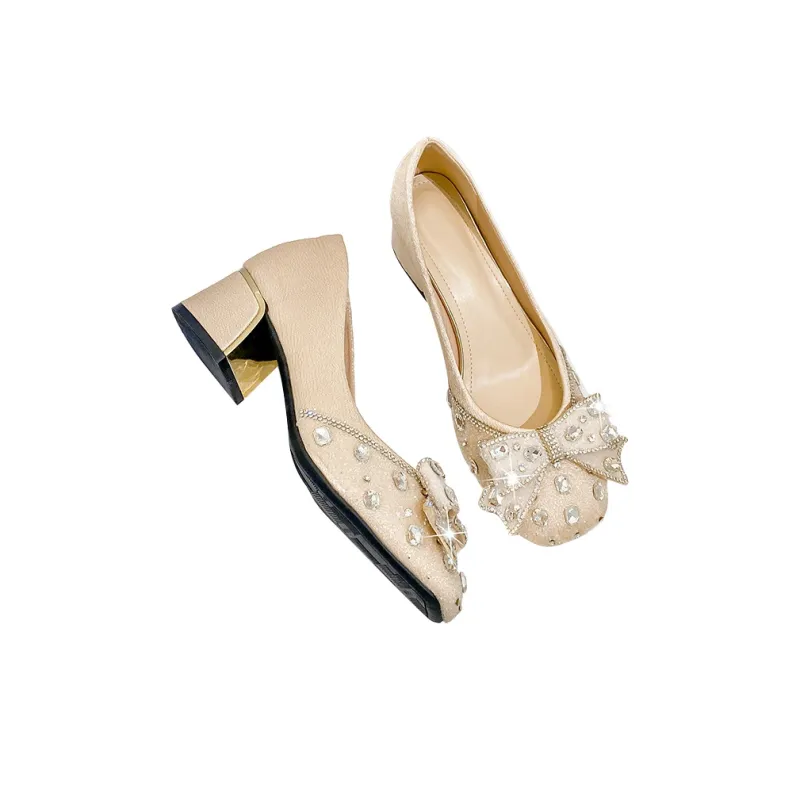 MCKP Chunky Heel High Heels Women's-3