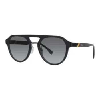 FENDI Acetate Irregular Shape Sunglasses Women's Black
