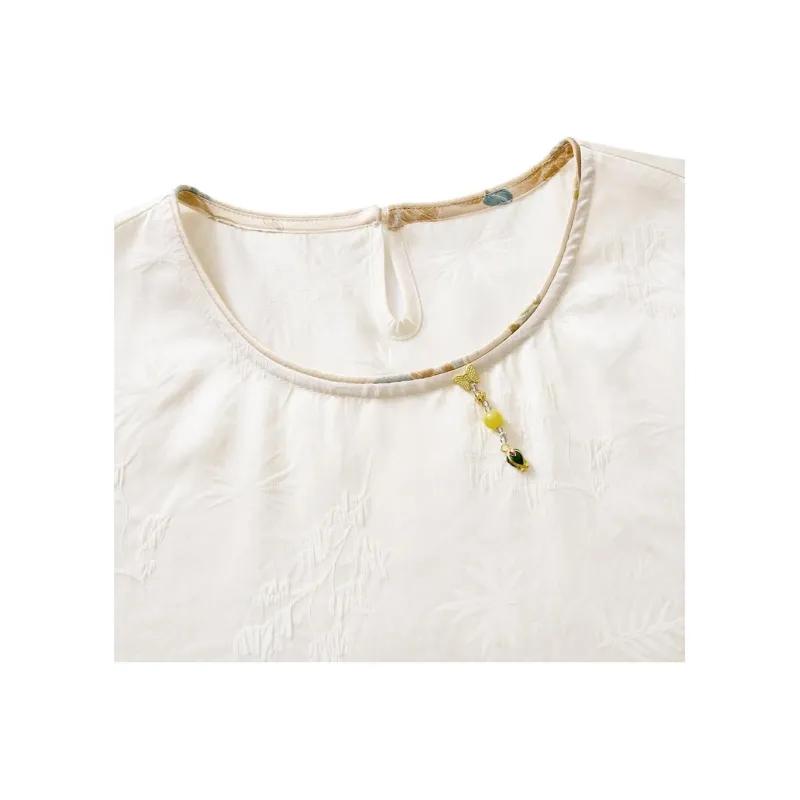 JINJU T Shirts Women's Beige-3