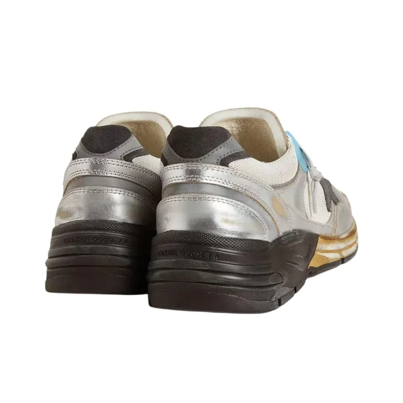 Golden Goose Dad Star Low Top Casual Shoes Men's Silver-3