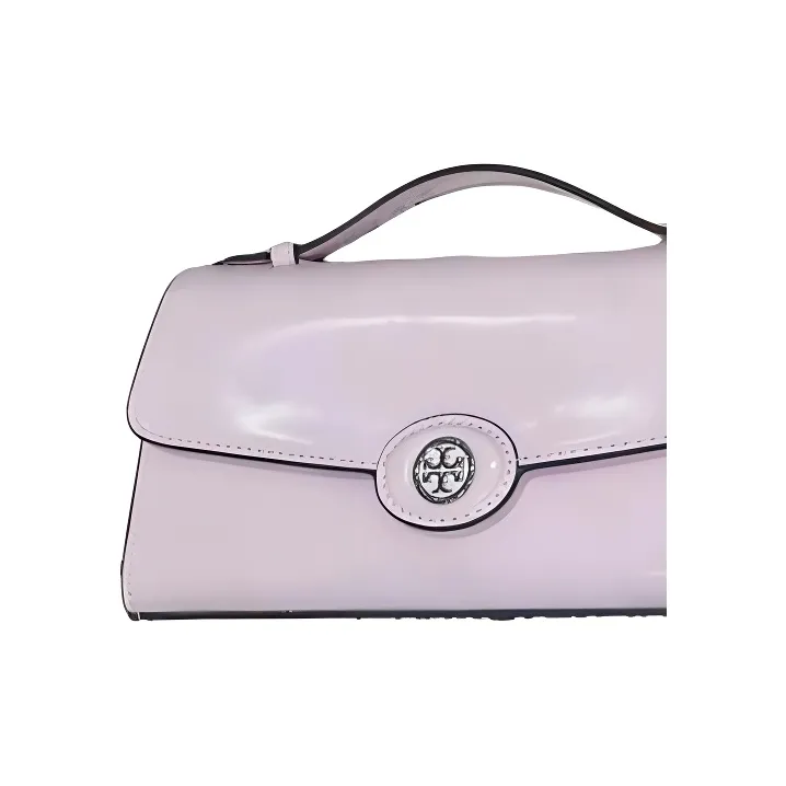 TORY BURCH Robinson Cow Leather One Shoulder Handbag Mini Women's Pink-1