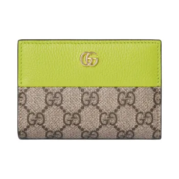 GUCCI GG Marmont Leather Wallet Medium Size Women's Multicolor