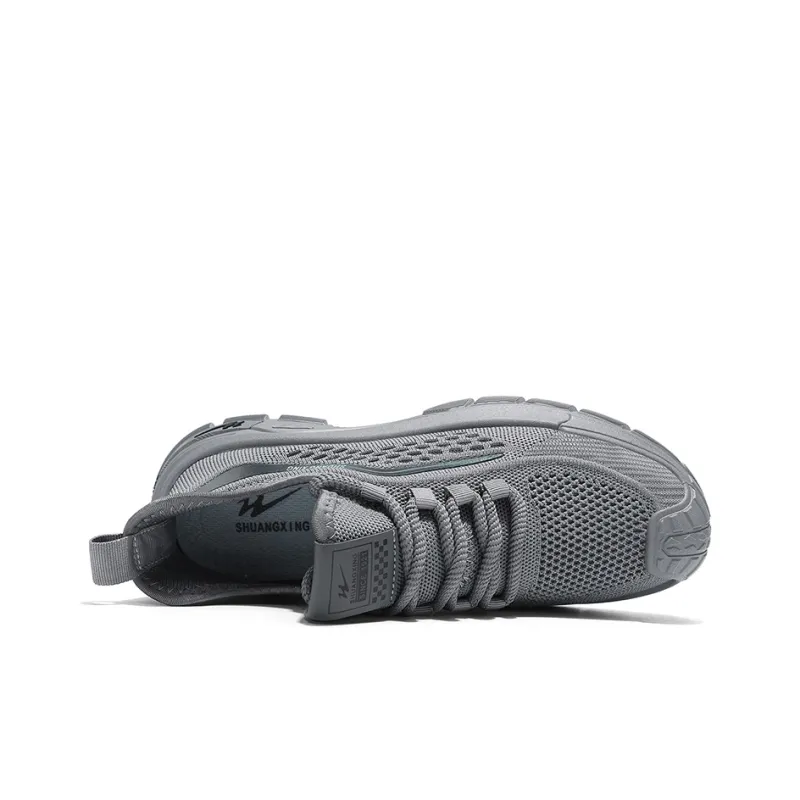 Binary Shock Absorbers With Slip Resistant Features Low Top Casual Shoes Men's Gray-4